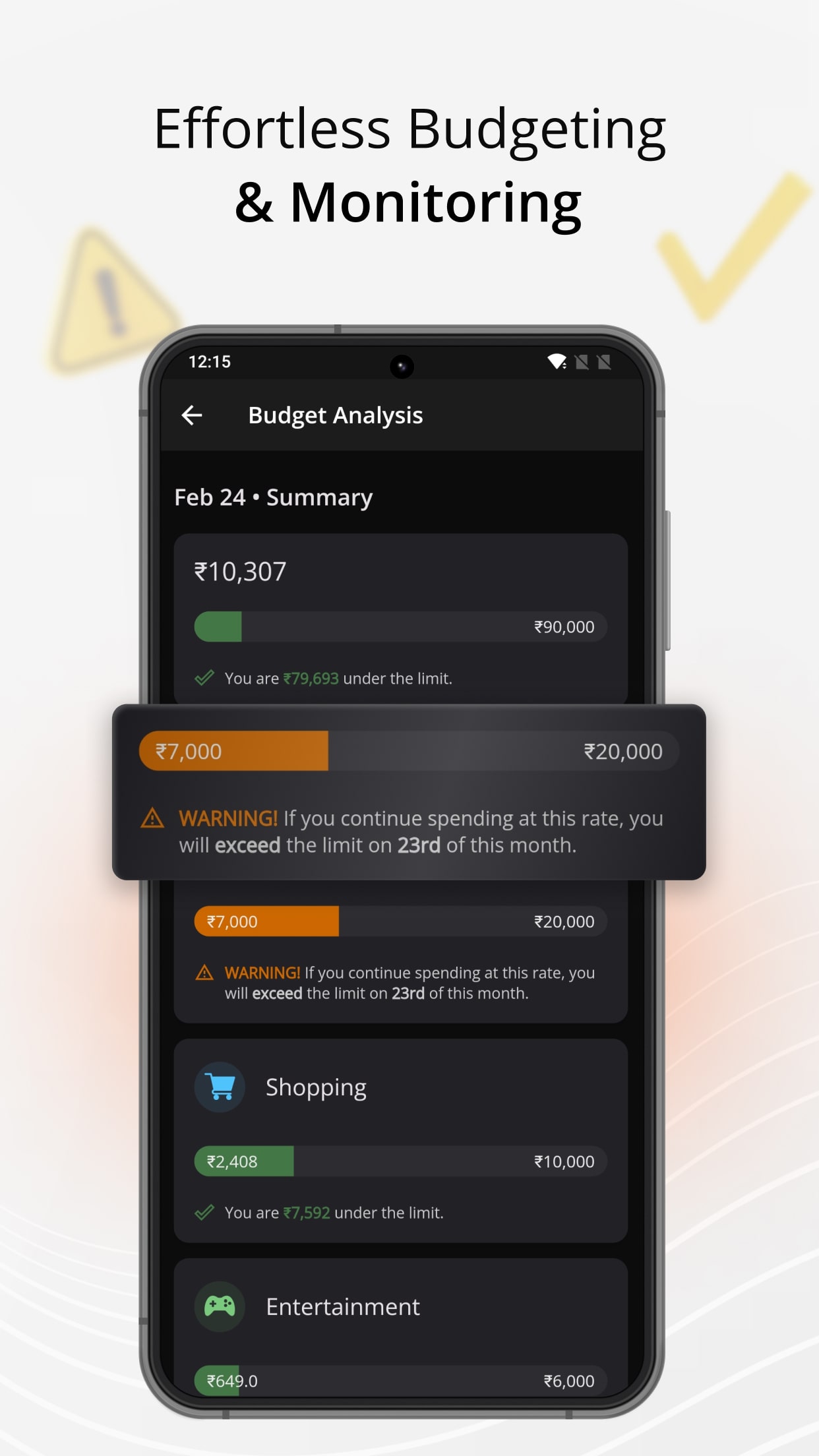 Effortless budgeting & monitoring - Expenses Manager