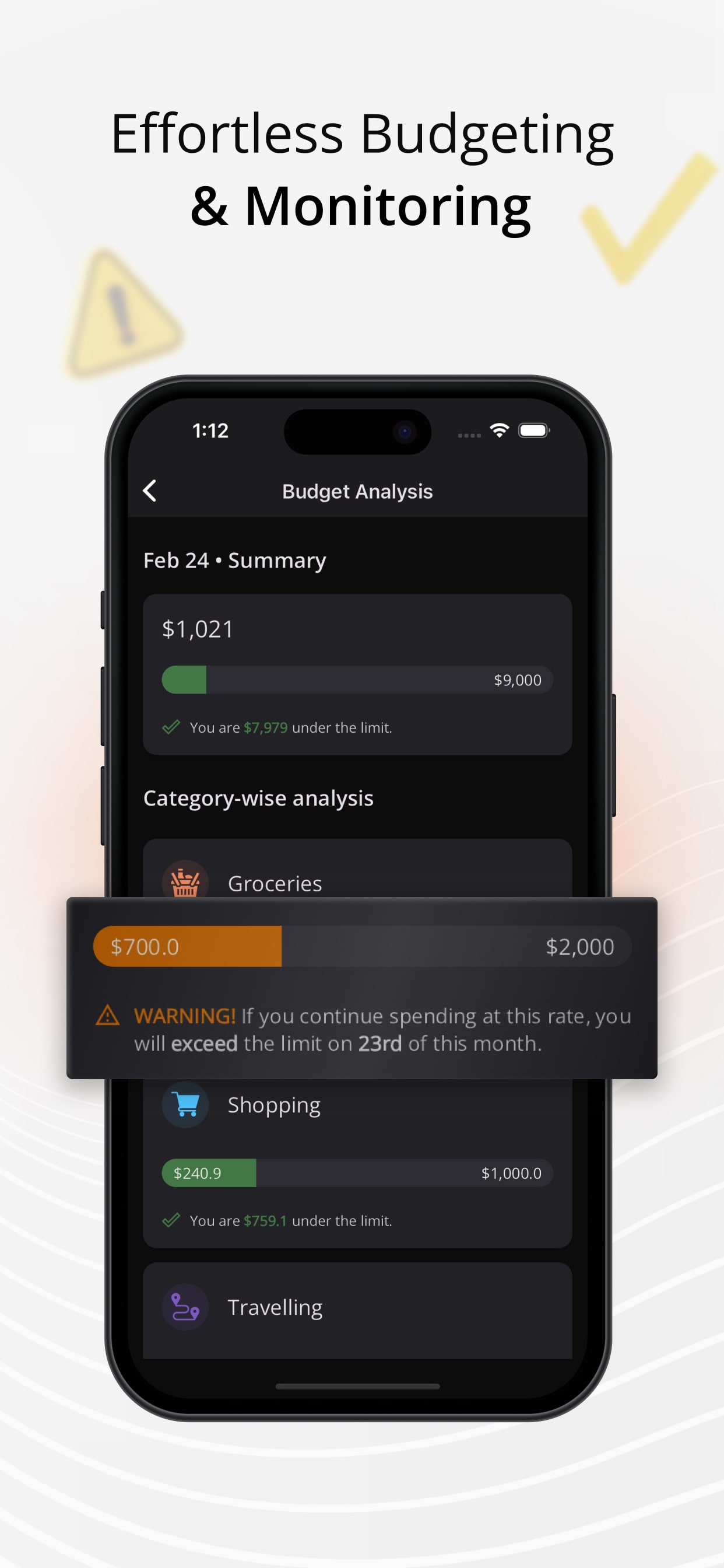 Effortless budgeting & monitoring - Expenses Manager